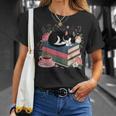 Cats Books & Coffee For Cat Lovers In Relaxed Weekend T-Shirt Gifts for Her Cats Books & Coffee For Cat Lovers In Relaxed Weekend T-Shirt Gifts for Her