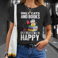 Only Cats And Books Can Make Me Happy Cat Lover Men Women Kids T-Shirt Gifts for Her Only Cats And Books Can Make Me Happy Cat Lover Men Women Kids T-Shirt Gifts for Her