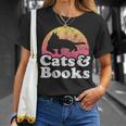 Cats And Books Or Women's Cat And Book T-Shirt Gifts for Her