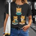 Cats Reading Book Lover Reading Bookworm Reader T-Shirt Gifts for Her
