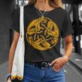 Celtic Book Of Kells Trinity Hounds T-Shirt Gifts for Her