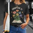 Chapter 11 Floral Book Birthday Reading Lover T-Shirt Gifts for Her