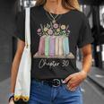 Chapter 30 Book Lover Thirty Years Old 30th Birthday Floral T-Shirt Gifts for Her