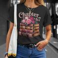 Chapter 67 Floral Book Stack T-Shirt Gifts for Her