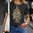Christmas Tree Library Xmas Lights Tree Book Lover Librarian T-Shirt Gifts for Her