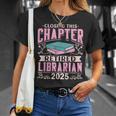 Closing This Chapter Retired Librarian 2025 Book Retirement T-Shirt Gifts for Her