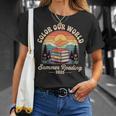 Color Our World Summer Reading 2025 Cute Book Wildflowers T-Shirt Gifts for Her
