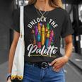Coloring Book Lover Childrens Book Drawing Coloring Color T-Shirt Gifts for Her