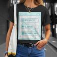 Computer Geek Peace Love Reading Cool Book Lover Bookworm T-Shirt Gifts for Her