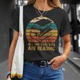 All The Cool Kids Are Reading Books T-Shirt Gifts for Her
