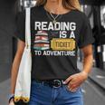 Cool Reading For Men Women Read Books Library Book Lovers T-Shirt Gifts for Her