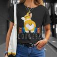 Corgi Corgeek Book Nerd Geek Dog Shirt T-Shirt T-Shirt Gifts for Her Corgi Corgeek Book Nerd Geek Dog Shirt T-Shirt T-Shirt Gifts for Her