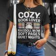 Cozy Book Lover Ragdoll Mom Soft Pages Quiet Nights T-Shirt Gifts for Her