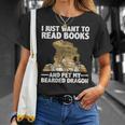 Cute Bearded Dragon For Men Women Zoology Reptile Book Lover T-Shirt Gifts for Her