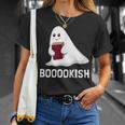 Cute Bookish Halloween Ghost Readers And Book Lovers T-Shirt Gifts for Her