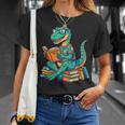 Cute Dinosaur TalesRex Reading Books Lover T-Shirt Gifts for Her