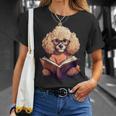 Cute Dog Poodle Reading Book T-Shirt Gifts for Her Cute Dog Poodle Reading Book T-Shirt Gifts for Her