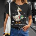 Cute Goose I Love Future Teacher Reading Books T-Shirt Gifts for Her