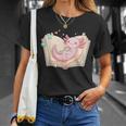 Cute Kawaii Axolotl Book Tea Lover Women Reading Cozy Art T-Shirt Gifts for Her Cute Kawaii Axolotl Book Tea Lover Women Reading Cozy Art T-Shirt Gifts for Her