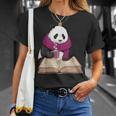 Cute Panda With Book And Hot Cocoa Reading T-Shirt Gifts for Her Cute Panda With Book And Hot Cocoa Reading T-Shirt Gifts for Her