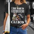 Cute Read Books Calico Cat Lover For Men Women Girls Kids T-Shirt Gifts for Her Cute Read Books Calico Cat Lover For Men Women Girls Kids T-Shirt Gifts for Her