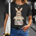 Cute Reading Bunny Easter Books Reader Teacher Girls Women T-Shirt Gifts for Her Cute Reading Bunny Easter Books Reader Teacher Girls Women T-Shirt Gifts for Her