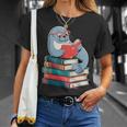 Cute Reading Seal On Books Book Lover T-Shirt Gifts for Her