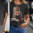 Cute Red Panda Reading Book Animal Bookworm T-Shirt Gifts for Her Cute Red Panda Reading Book Animal Bookworm T-Shirt Gifts for Her
