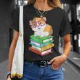 Cute Rodent Pet Bookworms Books And Guinea Pig T-Shirt Gifts for Her