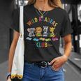 Cute Safari Animals Reading Books Reading Club Kids Literacy T-Shirt Gifts for Her