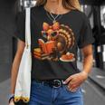 Cute Turkey Reading Book Lovers Bow Thanksgiving T-Shirt Gifts for Her Cute Turkey Reading Book Lovers Bow Thanksgiving T-Shirt Gifts for Her