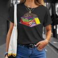 Dachshund Book Reading Lovers Bookworm Girls Teachers T-Shirt Gifts for Her
