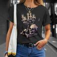Dark Academia Aesthetic Gothic Book Candle Skull Red Rose T-Shirt Gifts for Her Dark Academia Aesthetic Gothic Book Candle Skull Red Rose T-Shirt Gifts for Her