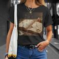 Dark Academia Vintage Book And Floating Letters Graphic T-Shirt Gifts for Her