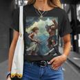 David And Goliath Bible Book Of Samuel King David Comic T-Shirt Gifts for Her