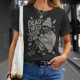 Dead Tired Book Club Skeleton T-Shirt Gifts for Her