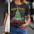 Dear Santa Books Only Christmas Tree Book Lovers Librarian T-Shirt Gifts for Her