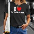 Diagram Heart Cute Schematic Plan Book Blueprint Fan T-Shirt Gifts for Her