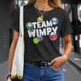 DOAWK Colorful Team Wimpy Sticker Collage Book Series T-Shirt Gifts for Her