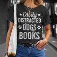 Dog Lover Book Lover Reading Books And Dogs Dog T-Shirt Gifts for Her