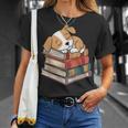 Dog Reading Book Pajama Sleep T-Shirt Gifts for Her