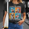 Dolphin Love Reading And Dolphins Child Book Lover T-Shirt Gifts for Her