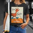 Dr Seuss Fox In Socks Book Cover T-Shirt Gifts for Her