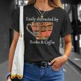 Easily Distracted By Books & Coffee T-Shirt Gifts for Her