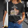 Easily Distracted By Books And Horses T-Shirt Gifts for Her Easily Distracted By Books And Horses T-Shirt Gifts for Her
