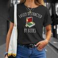 Easily Distracted By Books Shirt Reading T-Shirt T-Shirt Gifts for Her Easily Distracted By Books Shirt Reading T-Shirt T-Shirt Gifts for Her