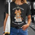 Easily Distracted By Cats And Books Shirts Book Lover T-Shirt Gifts for Her