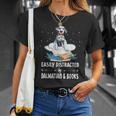 Easily Distracted By Dalmatian And Books Dog & Book Lover For Men Women Kids T-Shirt Gifts for Her