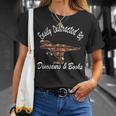 Easily Distracted By Dinosaurs And Books Outfits Men Women T-Shirt Gifts for Her Easily Distracted By Dinosaurs And Books Outfits Men Women T-Shirt Gifts for Her