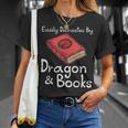 Easily Distracted By Dragon & Book Nerds Dragon Lover Girls T-Shirt Gifts for Her Easily Distracted By Dragon & Book Nerds Dragon Lover Girls T-Shirt Gifts for Her